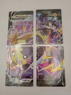 Morpeko V-Union Swsh287-290 4 Card Pokemon Set Pokemon Cards Near Mint - Image 1