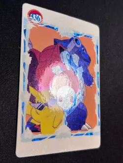 Pokemon Pocket Monsters Vintage Vending Prism Sticker Card #336 Blastoise Holo - Image 2