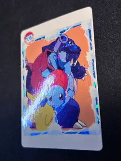 Pokemon Pocket Monsters Vintage Vending Prism Sticker Card #336 Blastoise Holo - Image 3
