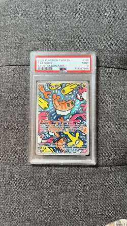 Pokemon TCG Tatsugiri Twilight Masquerade Illustration Rare Card 186/167 PSA 9 - Image 1
