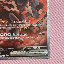 Pokemon Prismatic Evolutions TCG Bloodmoon Ursaluna EX 168/131 SIR Card - Image 4