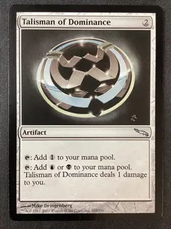 MTG Mirrodin #253 Talisman of Dominance LP - Image 1