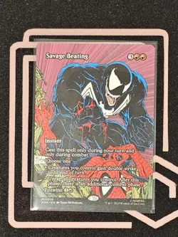 MTG Savage Beating 0026 (Borderless) NON FOIL Mythic - Image 1