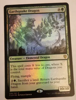 Earthquake Dragon #228 Rare Foil NM+ - Image 1