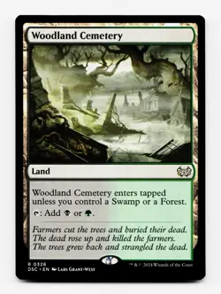 Woodland Cemetery [Commander: Duskmourn: House of Horror] MTG Magic NM/M 💀🌳 - Image 1