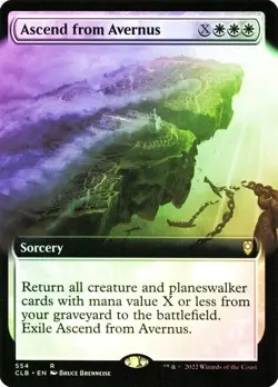Ascend from Avernus *Extended Art Foil* | CLB Baldur's Gate | NM MTG - Image 1