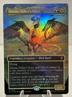 Zinnia, Valley's Voice (Borderless) 4 M Commander: Bloomburrow FOIL NM MTG - Image 1