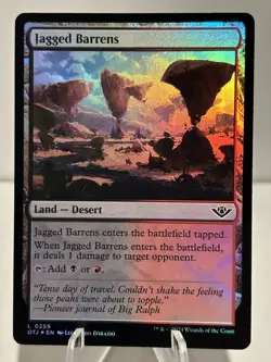Jagged Barrens 259 L Outlaws of Thunder Junction Foil NM MTG Magic the Gathering - Image 1