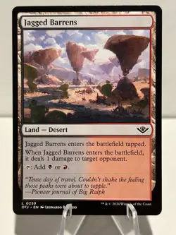 Jagged Barrens 259 L Outlaws of Thunder Junction Near Mint MTG - Image 1