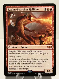 Realm-Scorcher Hellkite 145 M Wilds of Eldraine NM MTG - Image 1