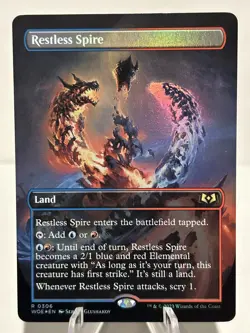 Restless Spire (Borderless) 306 R Wilds of Eldraine FOIL NM MTG - Image 1