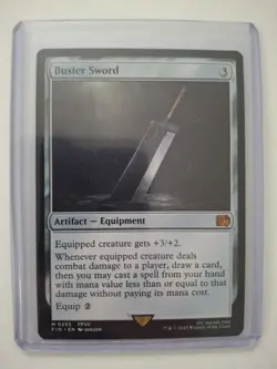 Buster Sword Final Fantasy- NM - Regular - English- Magic the Gathering MTG - Image 1