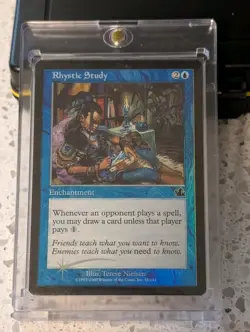 2000 💙 Magic The Gathering MTG Prophecy #45 Rhystic Study Foil NM Near Mint 💙 - Image 4