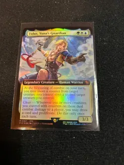 MTG Tidus, Yuna's Guardian (Extended Art) Commander: Final Fantasy #0187 FOIL - Image 1