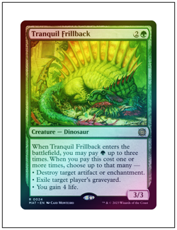 1x Tranquil Frillback, Foil, Magic MTG NM - Image 1