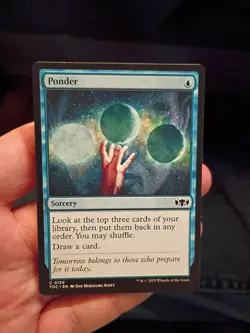 MTG - Ponder - TDC 0159 - Tarkir Dragonstorm - Magic the Gathering - Image 1