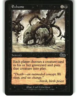 Magic the Gathering - Urza's Saga Exhume 134 Common 1998 - Image 1