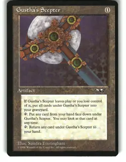 Magic the Gathering - Alliances Gustha's Scepter 162 Rare 1996 - Image 1