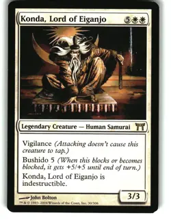 Magic the Gathering - Champions of Kamigawa Konda, Lord of Eiganjo 2004 30 Rare - Image 1