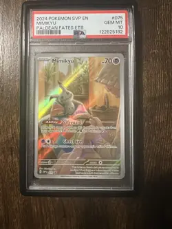 2024 POKEMON SVP EN-SV BLACK STAR PROMO #075 MIMIKYU PSA 10 - Image 1