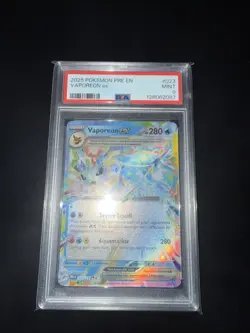 VAPOREON EX PSA 9 2025 POKEMON SV PRISMATIC EVOLUTIONS - PRE EN #023/131 MINT 11 - Image 1