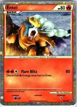 Entei HGSS20 Promo Heart Gold Soul Silver Holo - Pokemon TCG - Image 1