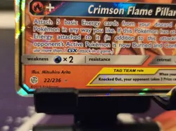 Charizard & Braixen GX 22/236 Sun and Moon - Cosmic Eclipse Holo NM Pokemon TCG - Image 4