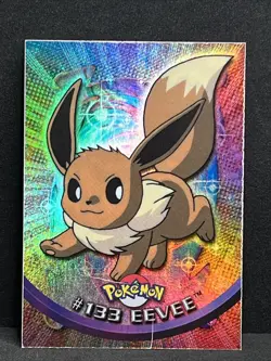 Eevee #133 Rainbow Foil 2000 Topps Pokemon Series 3 - Image 1