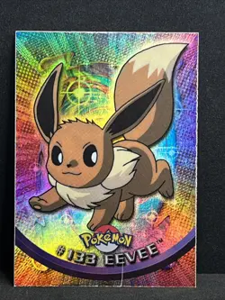 Eevee #133 Rainbow Foil 2000 Topps Pokemon Series 3 - Image 3