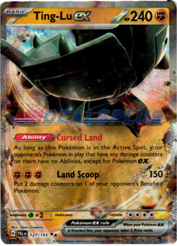 NM Pokemon Paldea Evolved Ting-Lu EX Double Rare 127 #127/193 - Image 1