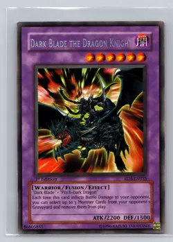 [MP] Yugioh Dark Blade the Dragon Knight RDS-EN035 1st Edition Rare - Image 1