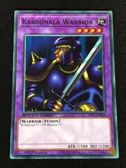 Yugioh Karbonala Warrior SBC1-ENB20 1st Common (NM) - Image 1