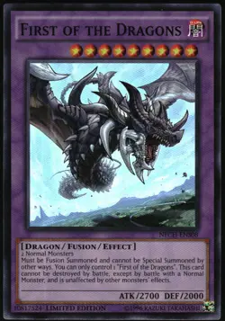 Yu-Gi-Oh! - First of the Dragons 2014 NECH-ENS08 Super Rare Unlimited - Image 1
