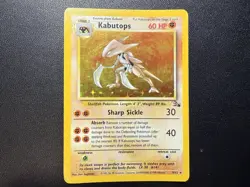 Pokemon TCG Kabutops Holo Rare Unlimited Card 9/62 Fossil MP+ - Image 3