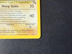 Pokemon TCG Kabutops Holo Rare Unlimited Card 9/62 Fossil MP+ - Image 4