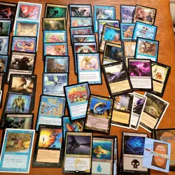 COMMANDER DECK 100 Mtg Cards - COLOR Hosers / Protection Blue Black Warping Evil - Image 2