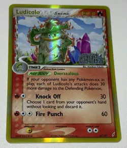 Pokemon EX Crystal Guardians 2006 Ludicolo 6/100 Holo Rare TCG Card - Image 1