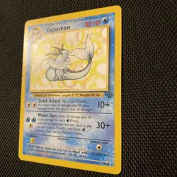 1999 Vaporeon 28/64 Jungle Rare Non Holo LP Pokemon Card - Image 2