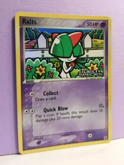 Ralts EX Delta Species 81/113 Reverse Holo Stamped Pokemon Card Nintendo 2005 - Image 4