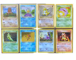 Shadowless Base Set Pokemon cards - 8 Cards Total - Image 1