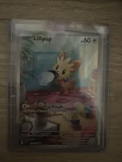 Pokemon Lillipup Illustration Rare Card 154/086 S&V White Flare - Image 1