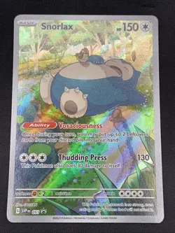 Pokemon TCG Snorlax Promo Holo Card 151 Scarlet and Violet 051 - Image 1