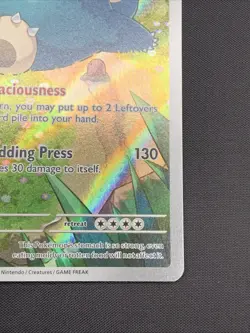 Pokemon TCG Snorlax Promo Holo Card 151 Scarlet and Violet 051 - Image 5