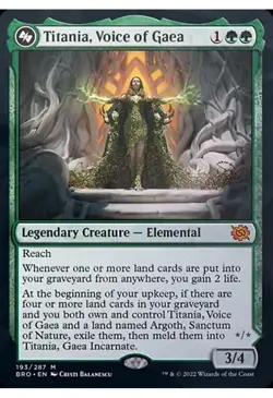 MTG Titania, Voice of Gaea The Brothers' War 193/287 Regular Mythic NM - Image 1