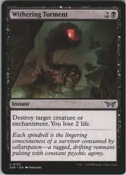 Withering Torment Duskmourn: House of Horror 124 Regular - Magic MTG - Image 1