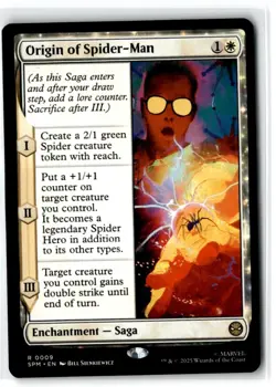 2025 Marvel's Spider-Man Origin of Spider-Man Expansion/Rare #9 - Image 1