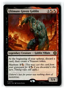 2025 Marvel's Spider-Man Ultimate Green Goblin Expansion/Rare #157 - Image 1