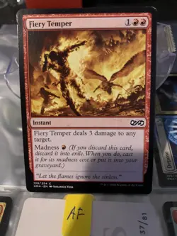 MTG Fiery Temper Ultimate Masters 120/254 Regular Common - Image 1