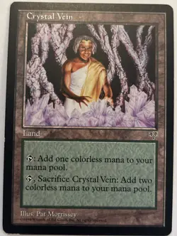 MTG Magic the Gathering Crystal Vein - Mirage - Land ✅NM✅ - Image 1