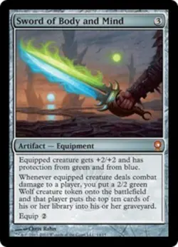 [1x] Sword of Body and Mind - Foil Near Mint, English From the Vault: Relics MTG - Image 1